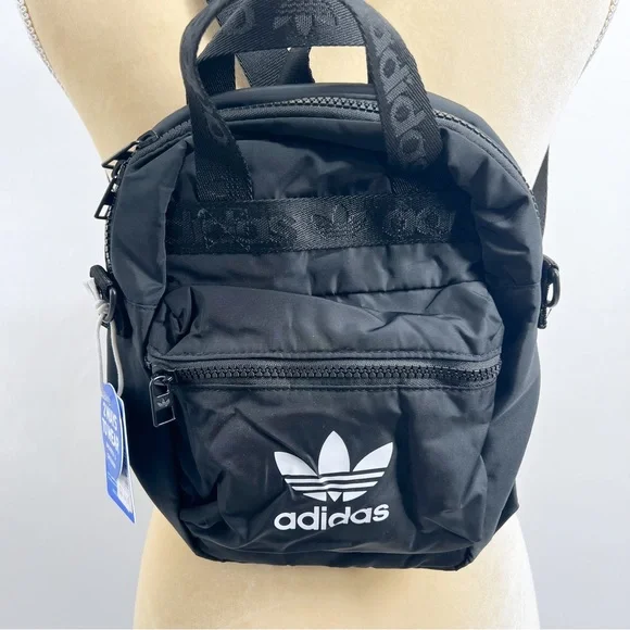 Adidas Originals Recycled Black OG Micro 2.0 Mini Backpack - Picture 9 of 11